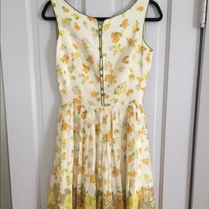 Vintage cotton voile floral sundress